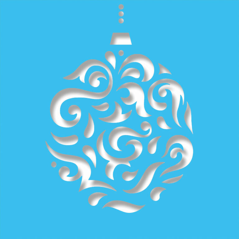 magi bauble light blue